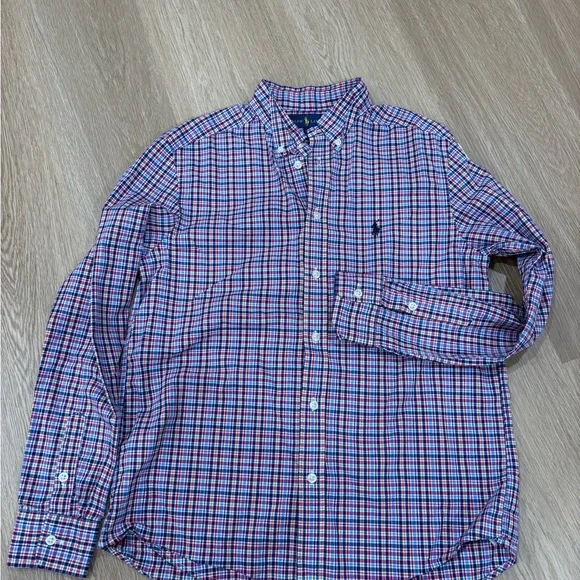 Ralph Lauren Multi Color Button Down L (14-16) - Picture 1 of 5
